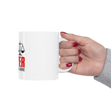 DistinctInk Glossy White Coffee / Tea Mug - Keep Calm The Lawyer Is Here
