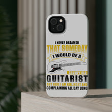 DistinctInk ToughCase for Apple iPhone, Compatible with MagSafe Charging - Never Dreamed I'd Be Grumpy Old Guitarist