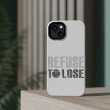 DistinctInk ToughCase for Apple iPhone, Compatible with MagSafe Charging - Refuse to Lose Baseball