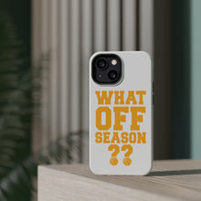 DistinctInk ToughCase for Apple iPhone, Compatible with MagSafe Charging - What Off Season? Basketball