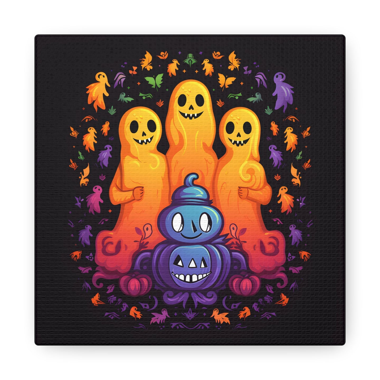 DistinctInk Canvas Wall Art with Finding Your Purpose in Life for Halloween LGBTQ+ Pride