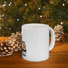 DistinctInk Glossy White Coffee / Tea Mug - A Day Without Beer Why Take the Risk