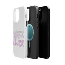 DistinctInk ToughCase for Apple iPhone, Compatible with MagSafe Charging - Stressed Blessed Make Up Obsessed