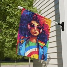 DistinctInk Garden & House Banner Flag with Living a Full Life Design for LGBTQ+ Pride