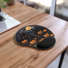 DistinctInk Mouse Pad with Wrist Rest  with Spooky All Hallows' Eve Design for Halloween
