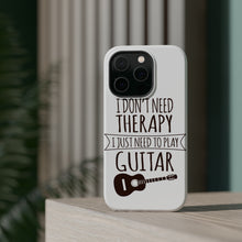 DistinctInk ToughCase for Apple iPhone, Compatible with MagSafe Charging - Don't Need Therapy Need to Play Guitar