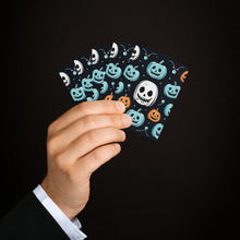 DistinctInk Playing / Poker Cards with Skele-Ghostly Pumpkin Patch Design for Halloween