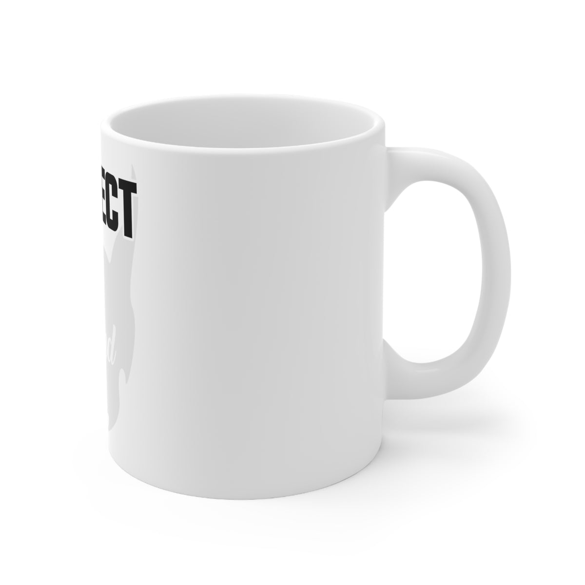 Glossy White Coffee / Tea Mug - Respect the Beard, view 3