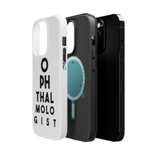DistinctInk ToughCase for Apple iPhone, Compatible with MagSafe Charging - Ophthalmologist Eye Chart