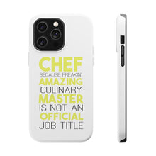 DistinctInk ToughCase for Apple iPhone, Compatible with MagSafe Charging - Chef Amazing Culinary Master