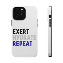 DistinctInk ToughCase for Apple iPhone, Compatible with MagSafe Charging - Exert Hydrate Repeat