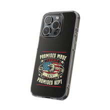 DistinctInk Hybrid (Acrylic/TPU) Clear Slim Fit Case for Apple iPhone | Trump: Promises Made, Promises Kept - Conservative