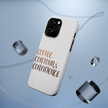 DistinctInk ToughCase for Apple iPhone, Compatible with MagSafe Charging - Coffee Contour & Confidence