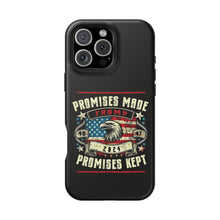 DistinctInk Tough Case for iPhone, Compatible with MagSafe Charging | Trump - Promises Made, Promises Kept | Conservative