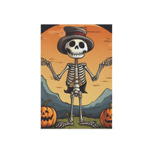DistinctInk Garden & House Banner / Flag with Skelefun Halloween Design for Halloween