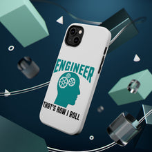 DistinctInk ToughCase for Apple iPhone, Compatible with MagSafe Charging - Engineer That's How I Roll