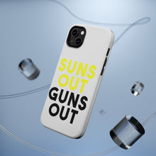 DistinctInk ToughCase for Apple iPhone, Compatible with MagSafe Charging - Suns Out, Guns Out