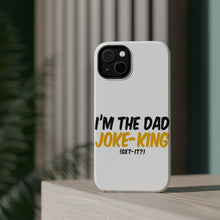 DistinctInk ToughCase for Apple iPhone, Compatible with MagSafe Charging - I'm the Dad Joke-King (Get-It?)