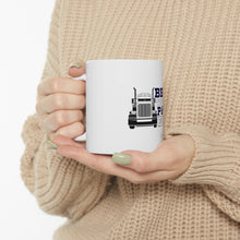 DistinctInk Glossy White Coffee / Tea Mug - Best Truckin' Papa Ever