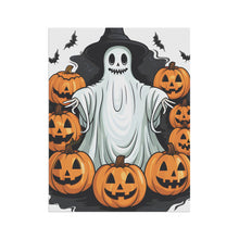 DistinctInk Garden & House Banner / Flag with Ghost Skeleton Pumpkins Pattern Design for Halloween