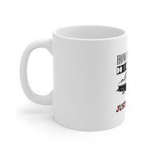 DistinctInk Glossy White Coffee / Tea Mug - How Many Cars Do I Need? Just One More