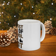 DistinctInk Glossy White Coffee / Tea Mug - The Best Kind of Alcohol is A LOT