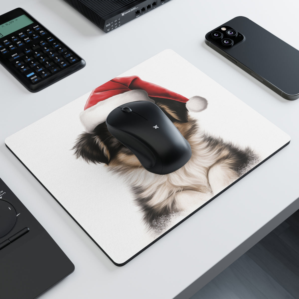 Mouse Pad - Collie Puppy Drawing, view 2
