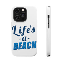 DistinctInk ToughCase for Apple iPhone, Compatible with MagSafe Charging - Life's a Beach