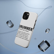 DistinctInk ToughCase for Apple iPhone, Compatible with MagSafe Charging - Drummer Dictionary Definition