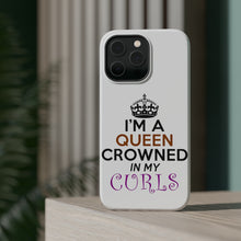 DistinctInk ToughCase for Apple iPhone, Compatible with MagSafe Charging - I'm a Queen Crowned in My Curls