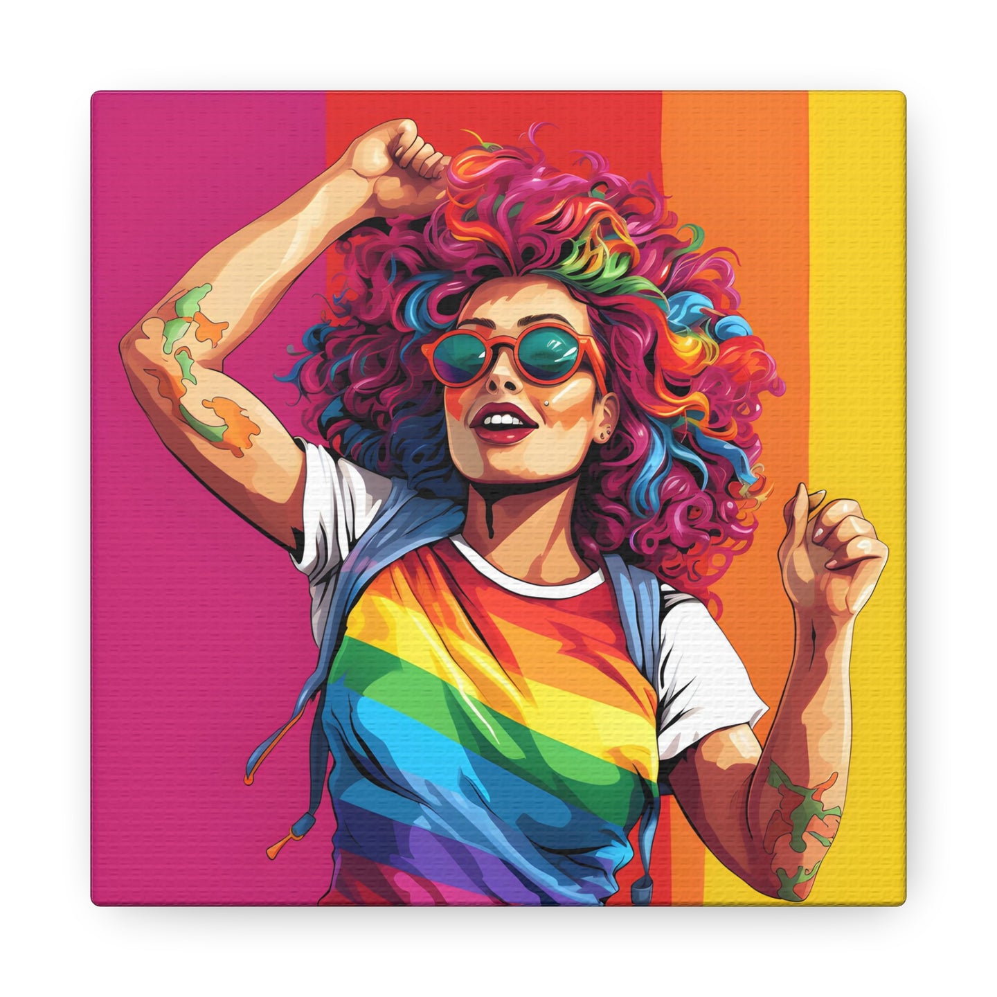 DistinctInk Canvas Wall Art with Leading a New Path for LGBTQ+ Pride