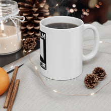 DistinctInk Glossy White Coffee / Tea Mug - Keep Calm I'm a Ninja