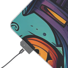 DistinctInk LED Gaming Mouse Pad with Trick or Treat Parade Design for Halloween
