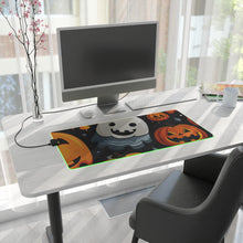 DistinctInk LED Gaming Mouse Pad with Spooky Halloween Night Design for Halloween