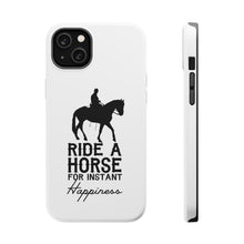 DistinctInk ToughCase for Apple iPhone, Compatible with MagSafe Charging - Ride A Horse for Instant Happiness