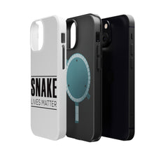 DistinctInk ToughCase for Apple iPhone, Compatible with MagSafe Charging - SNAKE Lives Matter