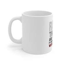 DistinctInk Glossy White Coffee / Tea Mug - Raise the Bar And Put Some Heave Weights On