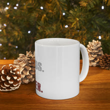 DistinctInk Glossy White Coffee / Tea Mug - Two Words. One Finger.