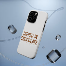DistinctInk ToughCase for Apple iPhone, Compatible with MagSafe Charging - Dipped in Chocolate