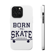 DistinctInk ToughCase for Apple iPhone, Compatible with MagSafe Charging - Born to Skate - Skating