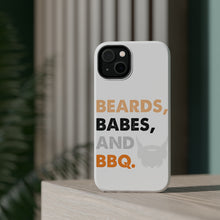 DistinctInk ToughCase for Apple iPhone, Compatible with MagSafe Charging - Beards, Babes And BBQ