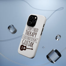 DistinctInk ToughCase for Apple iPhone, Compatible with MagSafe Charging - Don't Need Therapy Need to Play Guitar