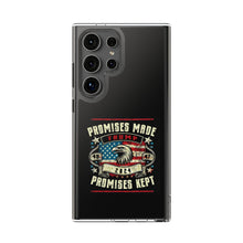 DistinctInk Hybrid (Acrylic/TPU) Clear Slim Fit Case for Apple iPhone | Trump: Promises Made, Promises Kept - Conservative