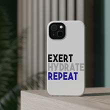 DistinctInk ToughCase for Apple iPhone, Compatible with MagSafe Charging - Exert Hydrate Repeat