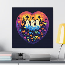 DistinctInk Canvas Wall Art with A Life Of Adventure for Halloween LGBTQ+ Pride