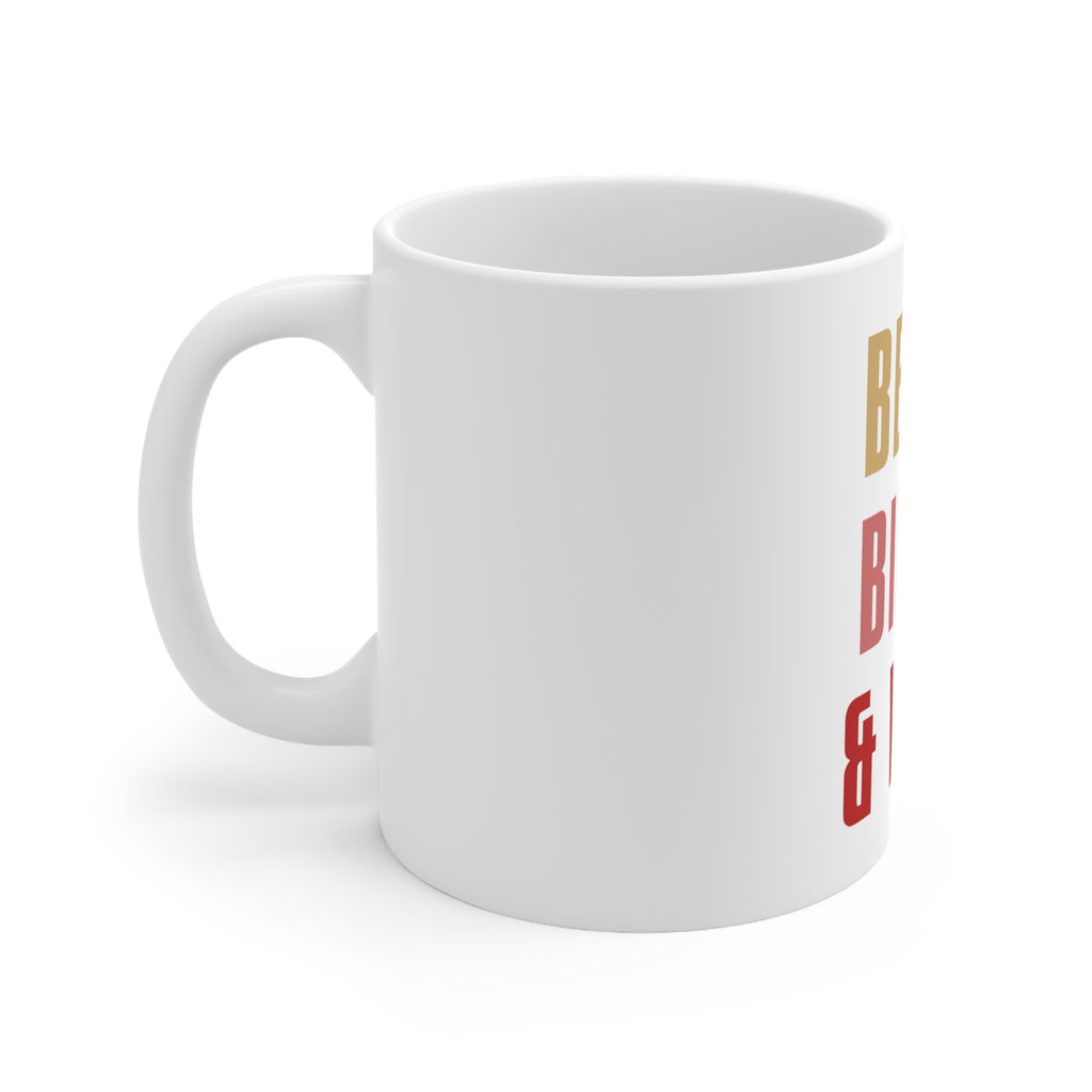 Glossy White Coffee / Tea Mug - Beach Bikini & Wine, view 2