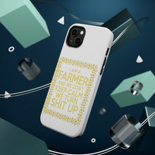 DistinctInk ToughCase for Apple iPhone, Compatible with MagSafe Charging - I'm a Farmer and We Don't Keep Calm