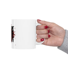 DistinctInk Glossy White Coffee / Tea Mug - I Puckin' Love Hockey