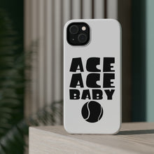 DistinctInk ToughCase for Apple iPhone, Compatible with MagSafe Charging - Ace Ace Baby Tennis