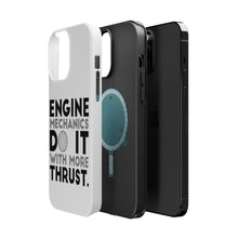 DistinctInk ToughCase for Apple iPhone, Compatible with MagSafe Charging - Engine Mechanics Do It With More Thrust